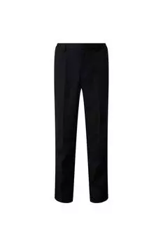 Брюки Supreme со складками спереди, 31 дюйм Cotton Traders, черный