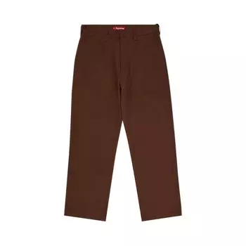 Брюки Supreme Work Pant, коричневый