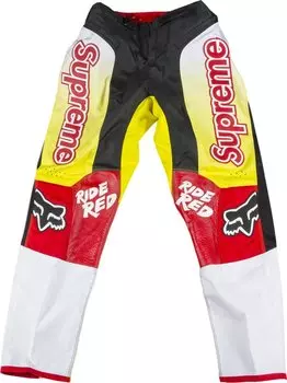 Брюки Supreme x Honda Fox Racing Moto Pant 'Red', красный