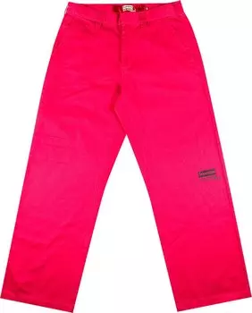 Брюки Supreme x Junya Watanabe x Comme des Garons MAN Printed Work Pant Bright Pink, розовый