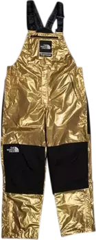 Брюки Supreme x The North Face Metallic Bib Pants 'Gold', золотой