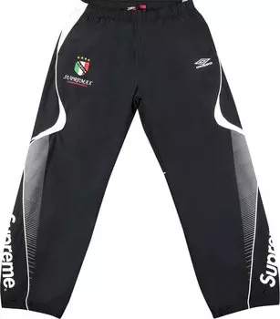 Брюки Supreme x Umbro Track Pant 'Black', черный