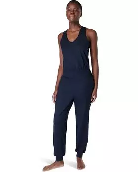 Брюки Sweaty Betty Gaia Performance Yoga Jumpsuit, цвет Navy Blue