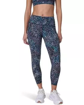Брюки Sweaty Betty Power 7/8 Workout Leggings, цвет Blue Aurora Print