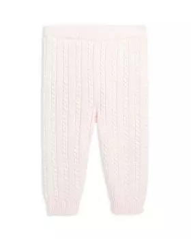 Брюки-свитеры унисекс из хлопка косой вязки — для малышей Ralph Lauren, цвет Pink