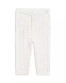 Брюки-свитеры унисекс из хлопка косой вязки — для малышей Ralph Lauren, цвет White