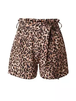 Брюки свободного кроя ABOUT YOU Leona, цвет Brown/Black