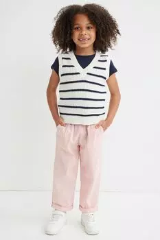 Брюки свободного кроя Bark H&M, светло-желтый