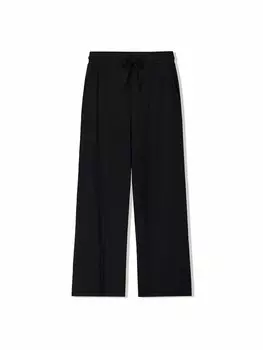 Брюки свободного кроя Bershka, черный