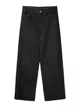 Брюки свободного кроя Bershka, черный