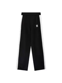 Брюки свободного кроя Bershka, черный