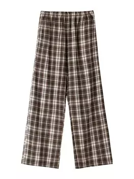 Брюки свободного кроя Bershka, коричневый