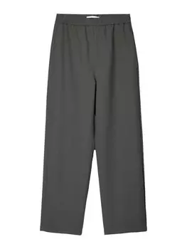 Брюки свободного кроя Bershka, серый