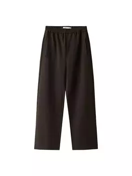 Брюки свободного кроя Bershka, темно-коричневый