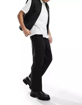 Брюки свободного кроя черного цвета ONLY & SONS