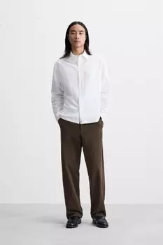 Брюки свободного кроя для спорта ZARA, темный хаки