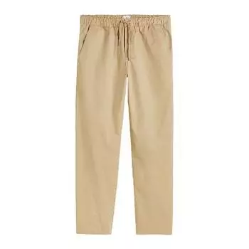 Брюки свободного кроя H&amp;M Relaxed Fit Twill Pull-on Pants, бежевый