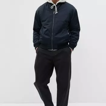 Брюки свободного кроя из эластичного хлопка Gap, черный