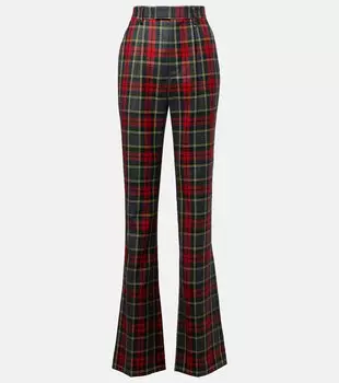 Брюки свободного кроя из чистой шерсти Ray Checked Vivienne Westwood, Aw25-Red/Green