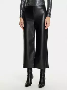 Брюки свободного кроя из искусственной кожи Joseph Ribkoff, черный