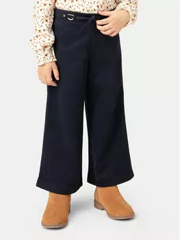 Брюки свободного кроя из ткани Mayoral, синий