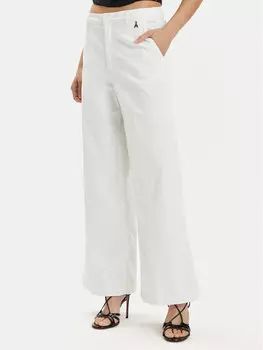 Брюки свободного кроя из ткани Patrizia Pepe, белый