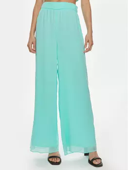 Брюки свободного кроя из ткани Patrizia Pepe, бирюзовый