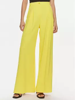 Брюки свободного кроя из ткани Patrizia Pepe, желтый