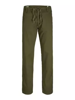 Брюки свободного кроя JACK & JONES JPSTKANE, оливковый