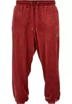 Брюки свободного кроя Karl Kani, темно-красный