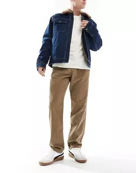 Брюки свободного кроя на шнурке, бежевого цвета Jack & Jones