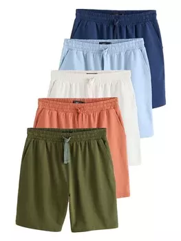Брюки свободного кроя Next, цвет Light blue/Dark blue/Olive/Salmon/White