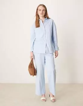 Брюки свободного кроя Pretty Lavish синего цвета