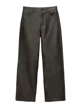 Брюки свободного кроя Pull&Bear, цвет mottled brown