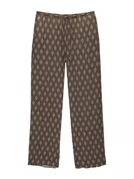 Брюки свободного кроя Pull&Bear, коричневый