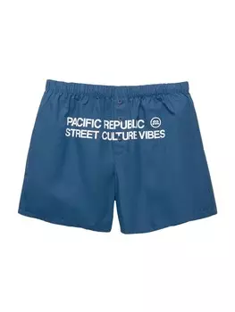 Брюки свободного кроя Pull&Bear PACIFIC, темно-синий