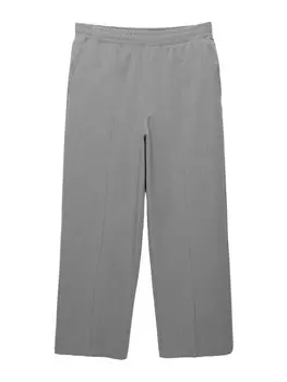 Брюки свободного кроя Pull&Bear, серый