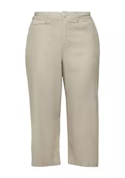 Брюки свободного кроя QS, серо-коричневый