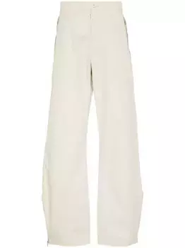 Брюки свободного кроя с логотипом MM6 Maison Margiela, нейтральный