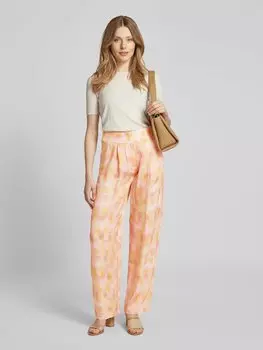 Брюки свободного кроя со складками ARMANI EXCHANGE, розовый