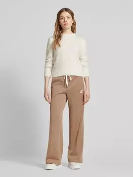 Брюки свободного кроя со складками, модель «AVRIL» Cambio, коричневый