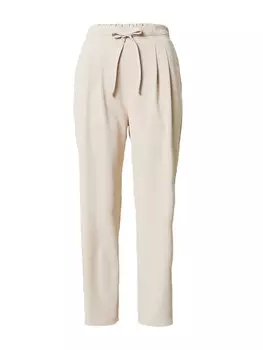Брюки свободного кроя со складкой спереди ABOUT YOU Nicole, кремовый