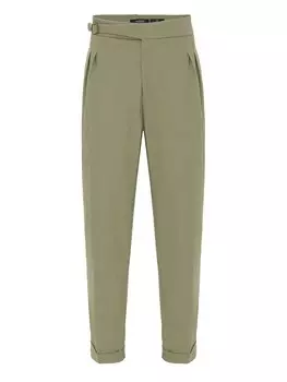 Брюки свободного кроя со складкой спереди Antioch, хаки