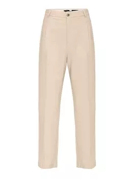 Брюки свободного кроя со складкой спереди Antioch, бежевый