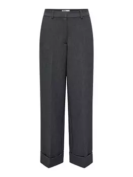 Брюки свободного кроя со складкой спереди JDY JDYFaith, антрацит