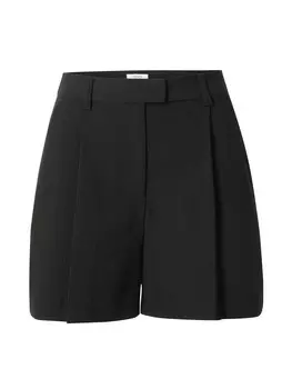 Брюки свободного кроя со складкой спереди millane, черный