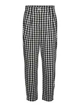 Брюки свободного кроя со складкой спереди VERO MODA Karma, черный