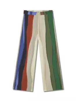Брюки свободного кроя Thinking MU KARINA, разноцветный