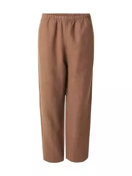 Брюки свободного кроя WEEKDAY Seth, коричневый