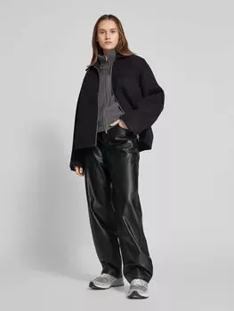 Брюки свободного покроя из кожи Levi's, черный